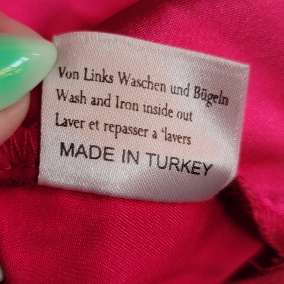 Plus Size Chiffon Gown - Hot Pink and White US 20 / EU 52 - Picture 12 of 17